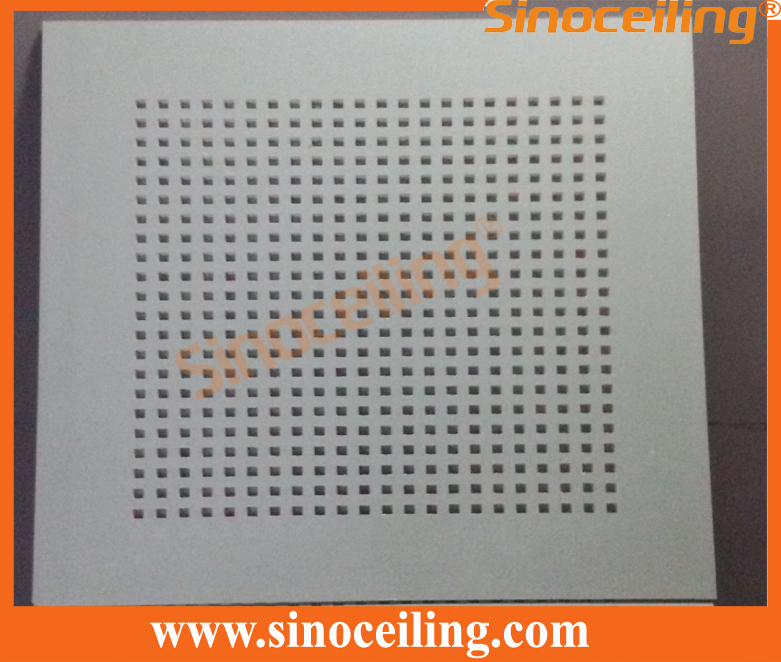 perforated paper gypsum ceiling tile