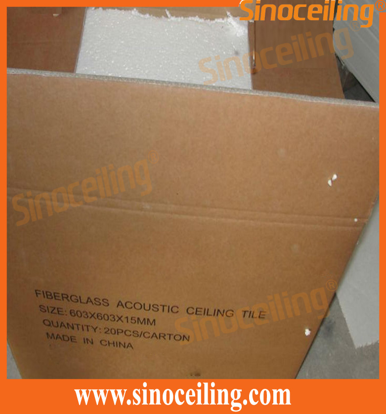 packing of fiberglass ceiling tile