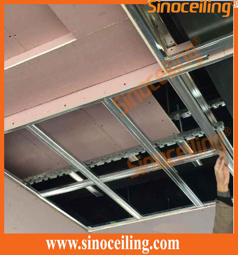 installation of drywall steel ceiling