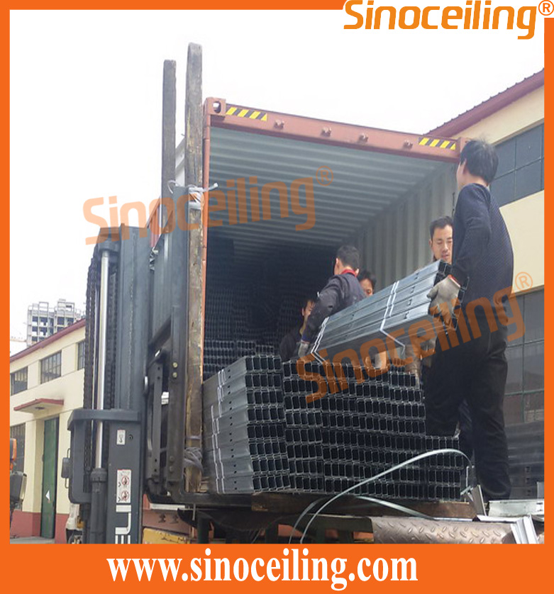 loading of drywall metal profile