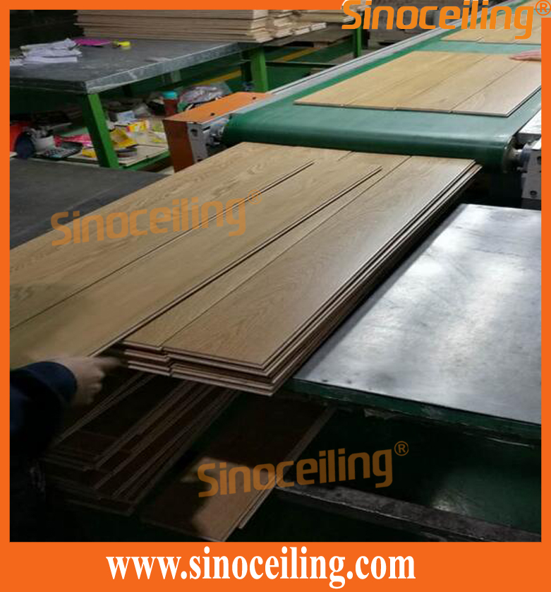 production of engineered flooring